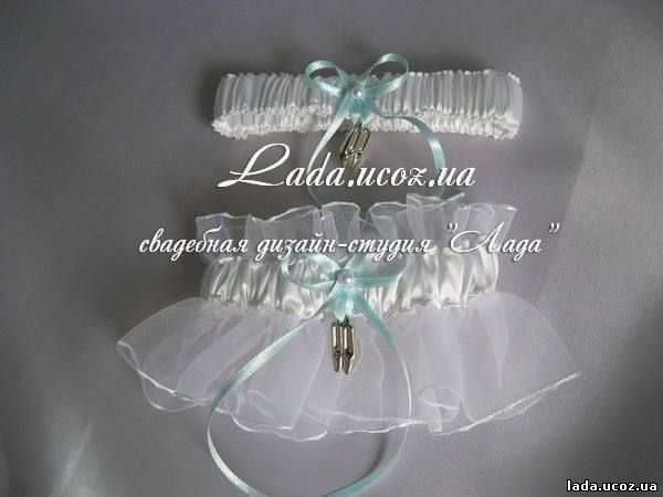 Розовая Подвязка С Бантиком И Стразой